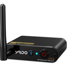 YMOO Bluetooth 5.3 Audio Receiver for Amplfier Bluetooth Audio Adapter Music Receiver for Wired with LDAC, ESS DAC Chip Optical RCA Output Coaxial Output for Home Stereo System