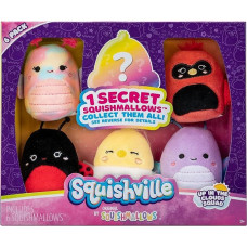 Squishville SQM0331 Pack of 6 Aviator Squad, Super Soft Mini Squishmallows, 5 cm Plush Figures