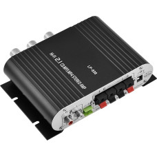 Queen.Y Mini Hifi 2. 1 Stereo Bass Car Home Audio Power Amplifier Digital Amp Black