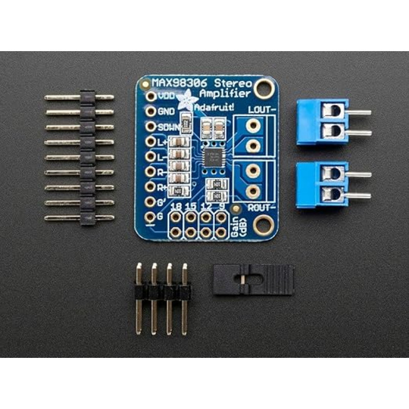 Adafruit Stereo 3.7 W Class D Audio Amplifier – MAX98306 [ADA987]