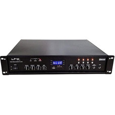 LTC - PAA150BT - 4-zone amplifier with 90 W, microphone and line inputs - Bluetooth, USB, SD and FM tuner - black