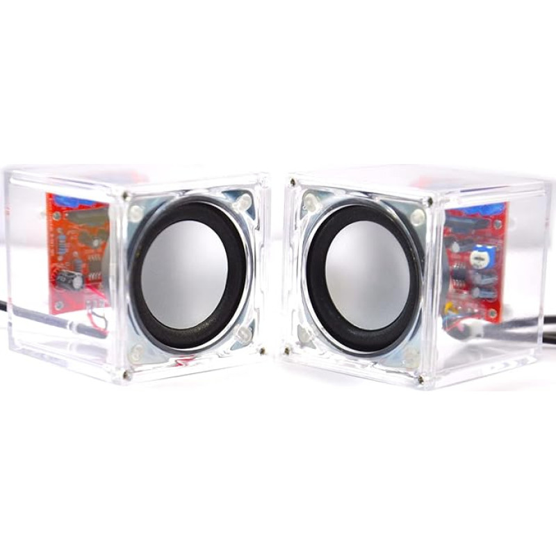 Gikfun: Mini Clear DIY Speaker Box with Sound Amplifier 3W x 2 for Arduino EK1918U