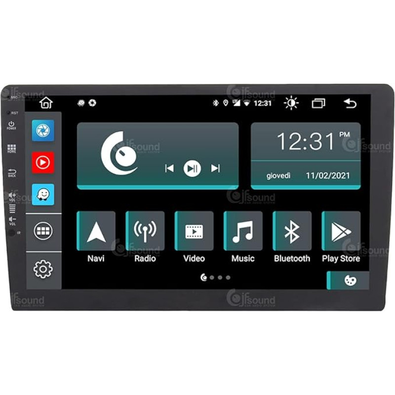 Universal Car Radio 2 DIN Android GPS Bluetooth WiFi USB DAB+ Touchscreen 10 Inch 8Core Carplay Android Car