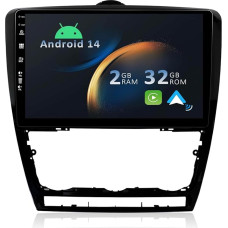 YUN TX Android 12 Car Radio for VW Skoda Octavia (2010-2014) 2 DIN [Integrated Wireless CarPlay/Android Car/GPS]-10.1 Inch IPS 2.5D Touch Screen with Camera DAB/Steering Wheel