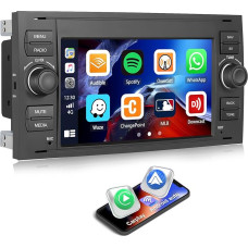 [2+64G] SIXWIN Android 13 Car Radio for Ford C-Max/Galaxy/Connect/Kuga/Fiesta/S-Max with Carplay/Android Auto/Mirrorlink, 7 Inch Capacitive Touchscreen Supports WiFi GPS FM Bluetooth EQ