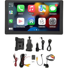 9 Inch Car MP5 Player Touch Screen Car Stereo Radio with CarPlay Car with 12 LED Camera 12-24V