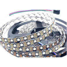 APA102 Cable Strip Light IP65 60 LEDs/m 5 m 16.4ft Waterproof DC 5 V Adressier Great Pixel RGB Colorful LED Strip Black PCB