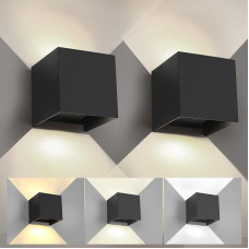 6 W LED sieninis vidaus/ lauko šviestuvas, lauko šviestuvas, IP65 sieninis, lauko sieninis šviestuvas su reguliuojamu spindulio kampu, šiltai baltas, sieninis šviestuvas, vidaus laiptinė