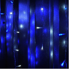LightsGo Icicle Pasakų žibintai Lauko Vidaus LED pasakų žibintai 300/400 LED Šiltas baltas/Vėsus baltas/Mėlynas/Mėlynas ir baltas (400 LED 10 m, mėlyna ir balta)
