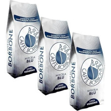CAFFÈ BORBONE Borbone 3 kg Coffee Beans Bourbon Quality Blue Pack of 3