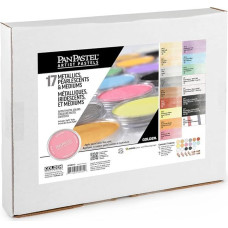 Panpastel 17 Metallic/Pearl/Medium Set by Colorfin
