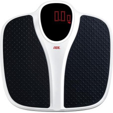 ADE Skaitmeninės vonios svarstyklės iki 200 kg Ypač platus svėrimo paviršius su neslystančiu guminiu kilimėliu Vonios kūno svarstyklės su dideliu ekranu Profesionalios svarstyklės su didele apkrova