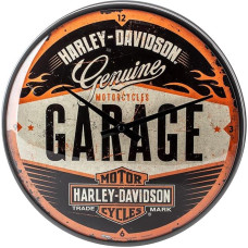 Nostalgiškas meninis sieninis laikrodis, metalinis, spalvotas, 31 x 31 x 5,5 cm