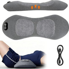 3-in-1 Back Massager, Back Massager, Shoulder Massager, Ergonomic Back Support with Traction Lifting and Vibration Massage and Heat Compress for Neck, Shoulders and Back