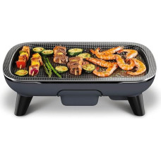 Tefal YY4507FB Titanium Force Electric Griddle, Non-Stick Coating, Thermo-Spot Technology, Adjustable Thermostat, Removable Plate, Dishwasher Safe, Black