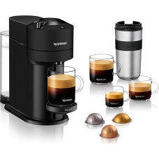 Nespresso Krups Vertuo Next XN910N kavos kapsulių aparatas, Krups Espresso aparatas, įvairių dydžių, 5 puodeliai, centrifuzijos technologija, 30 s, 