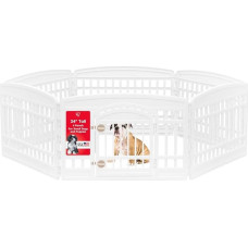 Iris USA 61 cm 6 Panel Pet Playpen with Door, White