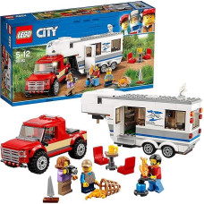 LEGO City 60182 Pikapas ir karavanas, žaislas berniukams ir mergaitėms