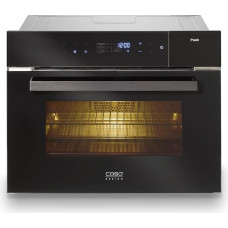 CASO SteamMaster E 56 Įmontuojama orkaitė su garų ruošimo funkcija, 45 įdubų aukštis, nerūdijančio plieno kepimo kamera su 45 l naudinguoju tūriu, 1,2 l vandens rezervuaras, 3000 W, orkaitė, garų ruošimas, kepimas, skrudinimas, kepimas + garų ruošimas