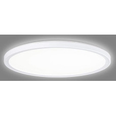 Navaris LED Ceiling Light with Additional Backlight - Dimmable - 22 Watt - 42 x 2.8 cm - 4000 K - LED Ceiling Light Panel Ultra Flat Round