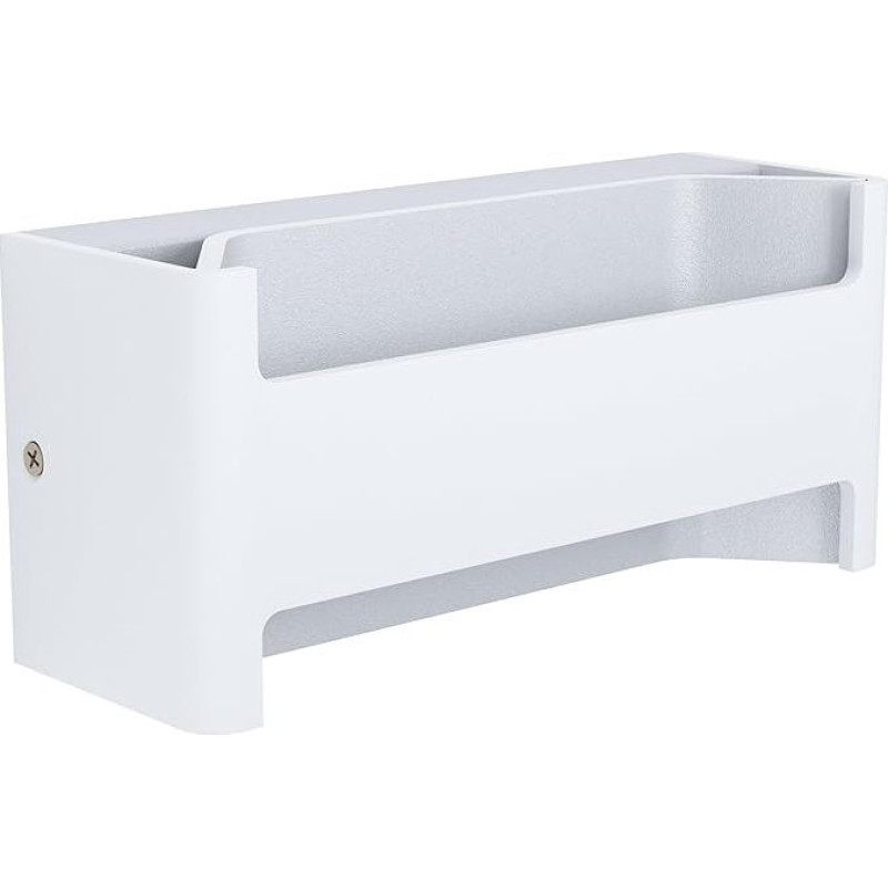 EGLO Feloniche LED sieninis šviestuvas, 1 lemputės sieninis šviestuvas, minimalizmas, vidaus sieninis prožektorius iš aliuminio ir plastiko, baltos spalvos, skaidrus svetainės šviestuvas, prieškambario šviestuvas