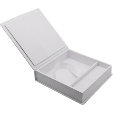 Elegant photo box with USB slot. Gift box for USB flash drives and photo prints. Keepsake box for weddings, memory box, photo gift.