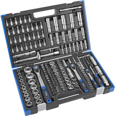 Condor Werkzeug 38180 Hexagonal Socket Set 180 Pieces Drive 1/4 Inch + 3/8 Inch + 1/2 Inch with Case xcess Performance