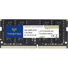 Timetec 16GB DDR4 2133MHz PC4-17000 Non-ECC Unbuffered 1.2V CL15 2Rx8 Dual Rank 260 Pin SODIMM Laptop Notebook PC RAM Module Upgrade
