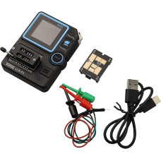 LCR-P1 Multi-Function LCR ESR Meter for Transistor, Diode, Triode, Capacitance and Resistance Testing, Compact Semiconductor Analyzer with Patch Holder