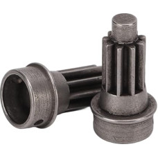 für Traxxas Steel Front Portal Drive Input Gear, hochfeste Metallachsen-Upgrade-Teile, 2-teiliges Set, langlebiger Ersatz für Off-Road-RC-Car