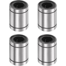 sourcing map LM10UU Linearkugellager, 10 mm Bohrungsdurchmesser, 19 mm Außendurchmesser, 29 mm Länge, doppelseitige Gummidichtung, lineares Bewegungslager für 3D-Drucker, CNC-Maschinen-Anwendungen