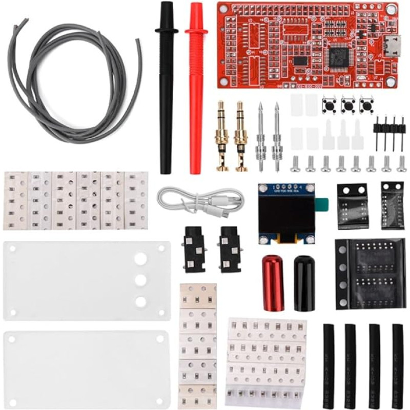 DC 5V LCR Brücke Testmodul DIY Kit mit LCD-Bildschirm für Induktivität, Kapazität & Widerstandsmessung, 1KHz/100Hz Frequenz, USB-betriebene Elektrikerwerkzeuge