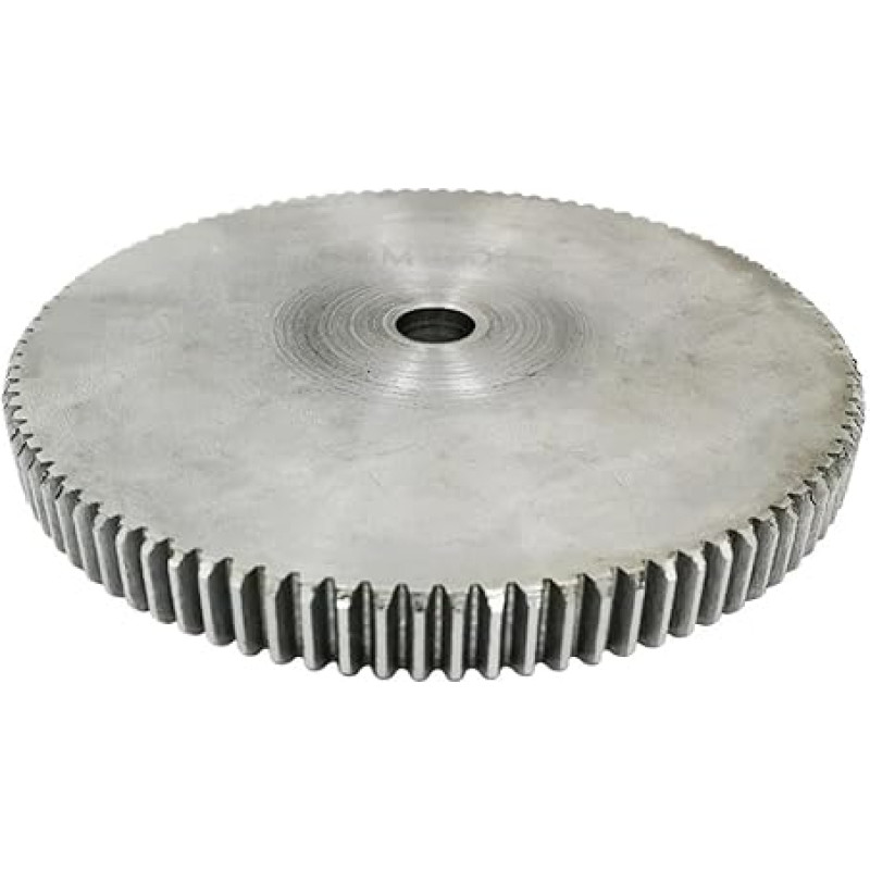 1 Stück Stirnrad 1M115/116/120/125/130/140/150T Blindlochdurchmesser 10/12 mm Zahnrad 45# Kohlenstoffstahlmaterial Motorzahnradstärke 10(1M140T-anglis 12 mm)