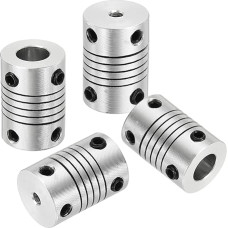 išteklių žemėlapis Lanksčios kupplungos, 3,17 mm bis 8 mm, Gelenkverbinder aus Aluminiumlegierung, lanksčios Wellenkupplungen, Motorkupplung für 3D-Drucker, CNC-Maschine, Motorführung, DIY-Encoder D16 x L 23
