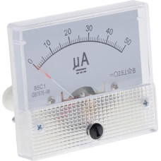 Messen Sie elektrischen Strom präzise mit dem analogen Messgerät Panel 85C1 u – Ampere Tester Werkzeug mit klaren Messwerten, Weiß, 0 50µA