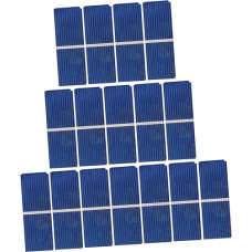 BESPORTBLE Nešiojamų saulės baterijų automobilių įkroviklių priedai 100 vienetų 52 x 19 mm polikristalinių saulės elementų