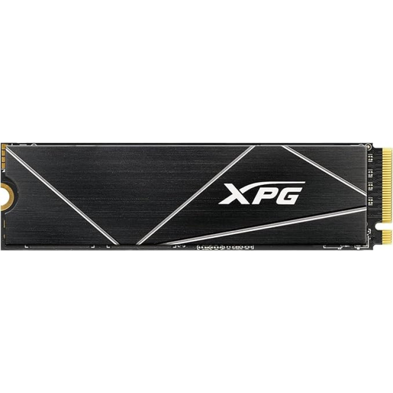 XPG ADATA GAMMIX S70 Blade 2TB PCIe Gen4x4 M.2 2280 SSD juodas šilumos skleidėjas 3D grafikos redagavimas ir aukštos klasės žaidimai PS5 atnaujinimas AGAMMIXS70B-2T-CS kietojo kūno diskas