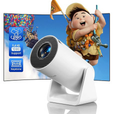 Mini Projector Car Keystone: WiFi Bluetooth Small Portable Projector 1080P Full HD, 270° Rotatable WiMiUS Short Distance Projector Home Cinema / Outdoor for Free TV Stick/Laptop/iOS/Andorid Mobile Phone