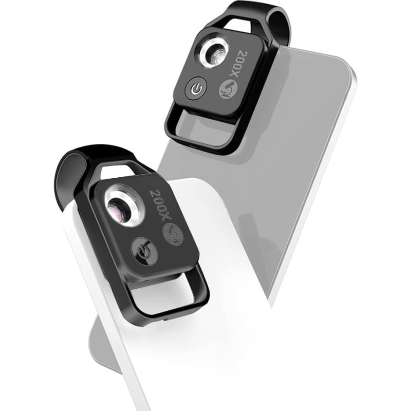 Mikroskopas mobiliajam telefonui, CAMOLO 200X USB mikroskopas, HD skaitmeninis mikroskopas su 6 šviesos diodais vaikams, paaugliams, studentams, suaugusiesiems