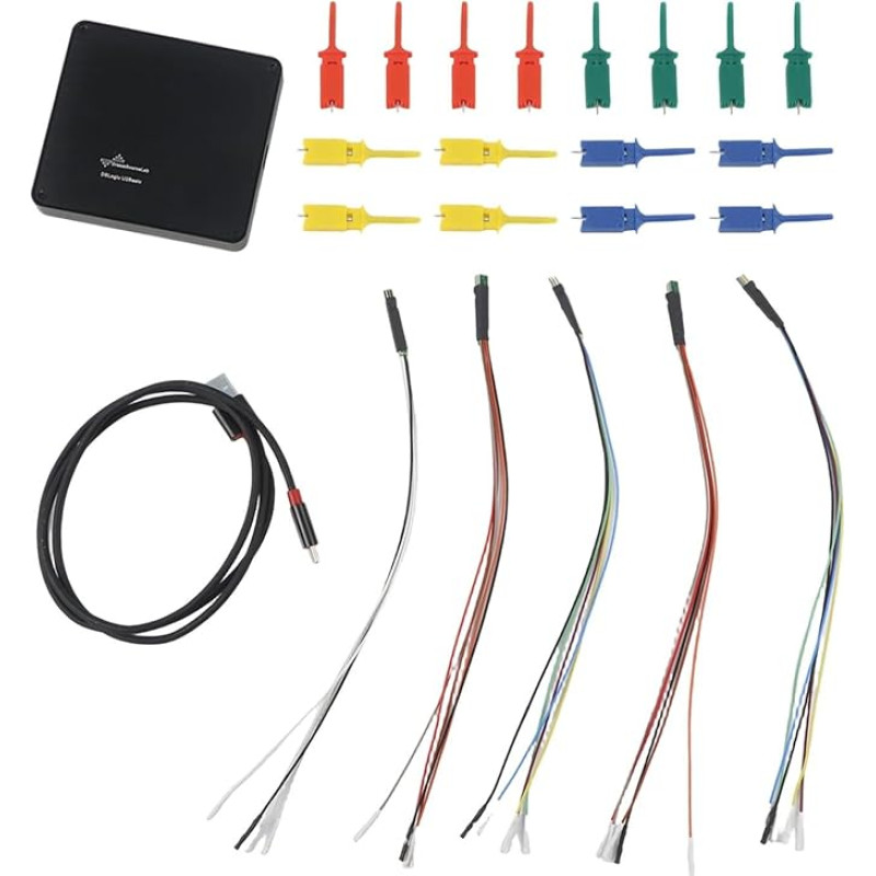 USB-Logikanalysator für PC, OS, Linux, 16 Kanäle, 400 MHz Abtastrate mit Typ-C-Schnittstelle, kompatibel mit WinXP bis Win10, Stream- und Puffermodus