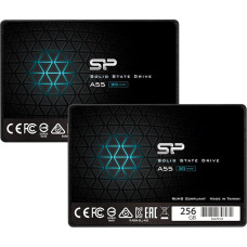 Silicon Power 2-Pack 256GB SSD 3D NAND A55 SLC Cache Performance Boost SATA III 2.5 Inch 7 mm (0.28 Inch) Internal Solid State Drive