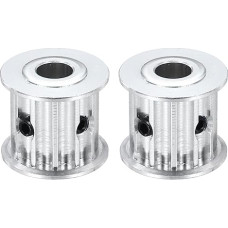 šaltinių žemėlapis Aliuminio paskirstymo diržo skriemulys 12 dantų 8 mm skylė Sinchroninis ratų paskirstymo diržo skriemulys 5 mm žingsnis 16 mm plyšio plotis diržui CNC mašina 3D spausdintuvas Pakuotė iš 2