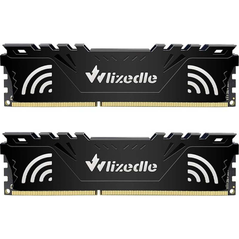 DDR3 darbalaukio atminties RAM 8GB rinkinys (2x4GB) 1333MHz CL9 UDIMM, kompiuterio atminties modulis PC3-10600 240-Pin 1.5V Non-ECC 2Rx8 Kompiuterio atminties atnaujinimas kompiuteriams, juodas