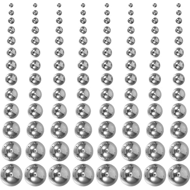 VALICLUD 700 Stück Edelstahl Lagerkugeln aus Stahl Präzisionskugeln für Mechanische Bauteile und DIY Bastelprojekte Rostfrei Langlebig und Verschleißfest Praktische Reparaturbox