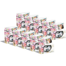AGFA Photo Pack 10 x 601025 - Appareil Photo Jetable LeBox Wedding, 27 Photos, Objectif Optique 31 mm - Grey