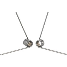 Torsionfeder Linksdrehfeder, Drahtdurchmesser 2,0 mm, 65Mn, 10 Stück(6Lap(Left rotation),20mm,2.0mm(120Angle))