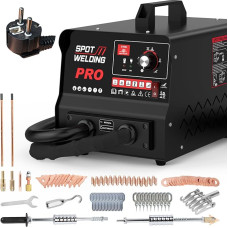 Auto Karosserie Ausbeulmaschine Schweißgerät 3500W Automatisches Punktschweißgerät 6 Modus Dellenabzieher Digitales Panel Karosserie Ausbeulspotter Bolzenschweißer Dellenreparaturset