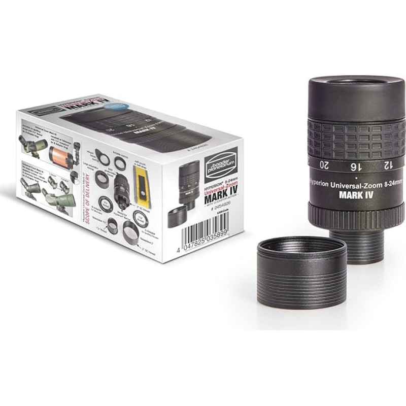 Baader Planetarium Hyperion 2454826 Plataus kampo priartinantis okuliaras 8-24 mm Mark IV, juodas