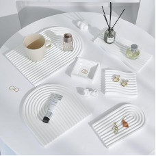 6PCS originalaus dizaino nuotraukų fono priedai Vandeniui atsparūs kietojo gipso kubeliai, skirti aromaterapijos fono priedams, skirtiems produktų fotografijai (Sniego baltumo sidabras)