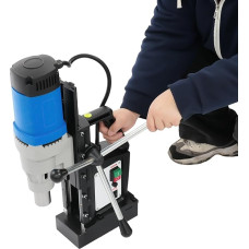 1680W Magnetbohrmaschine, MT3 Spindel, Max Ø 3-28mm,300 Drehzahl, mit 13800N Magnetkraft, inkl. Sicherheitsseil für horizontales/vertikales Bohren, für Metallbau und Industrie
